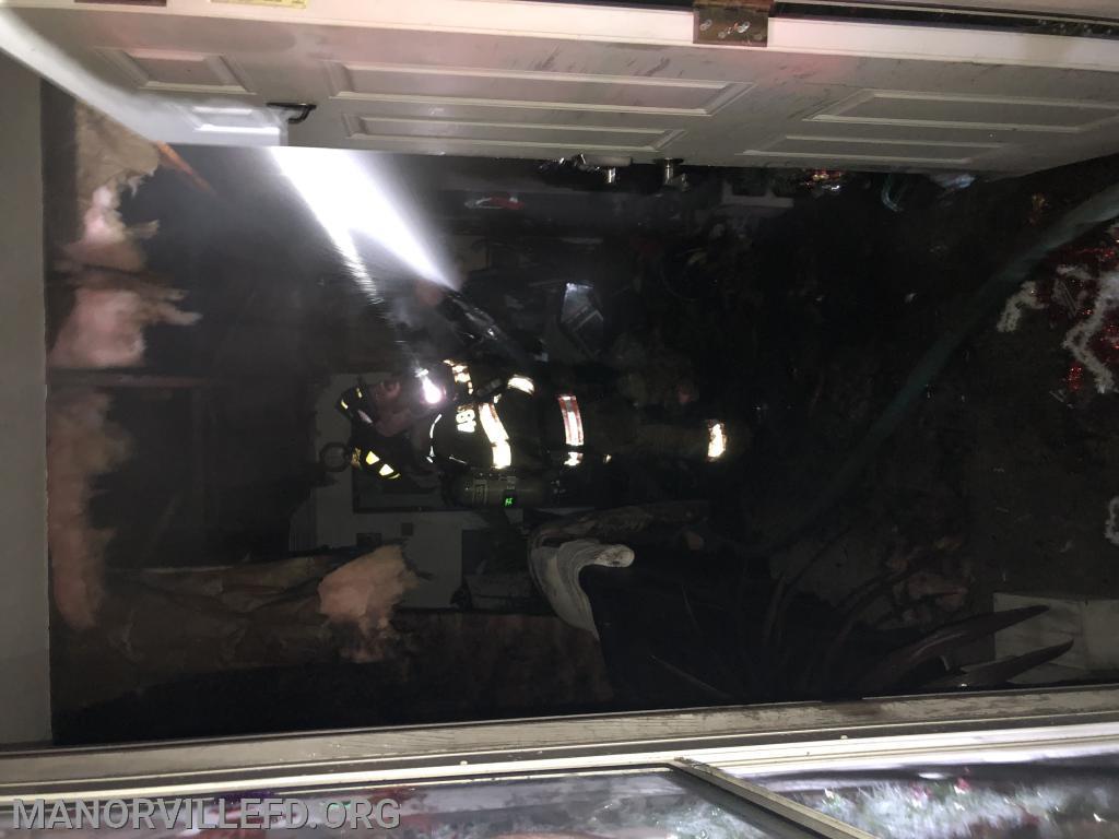 Manorville FD responds to a Reported House Fire Manorville Fire